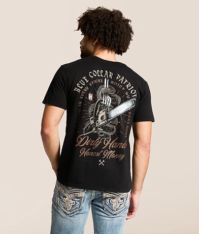 Howitzer Blue Collar Mangler T-Shirt front view