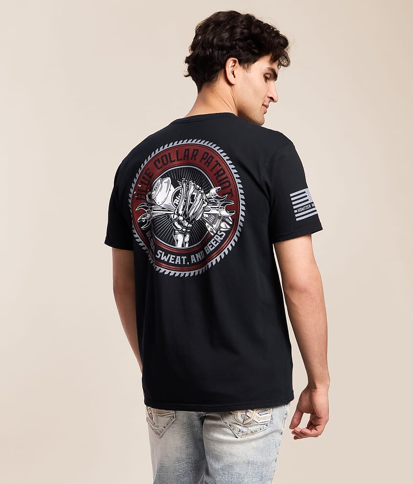 Howitzer Blue Collar Essentials T-Shirt - Men's Graphic T-Shirts in ...