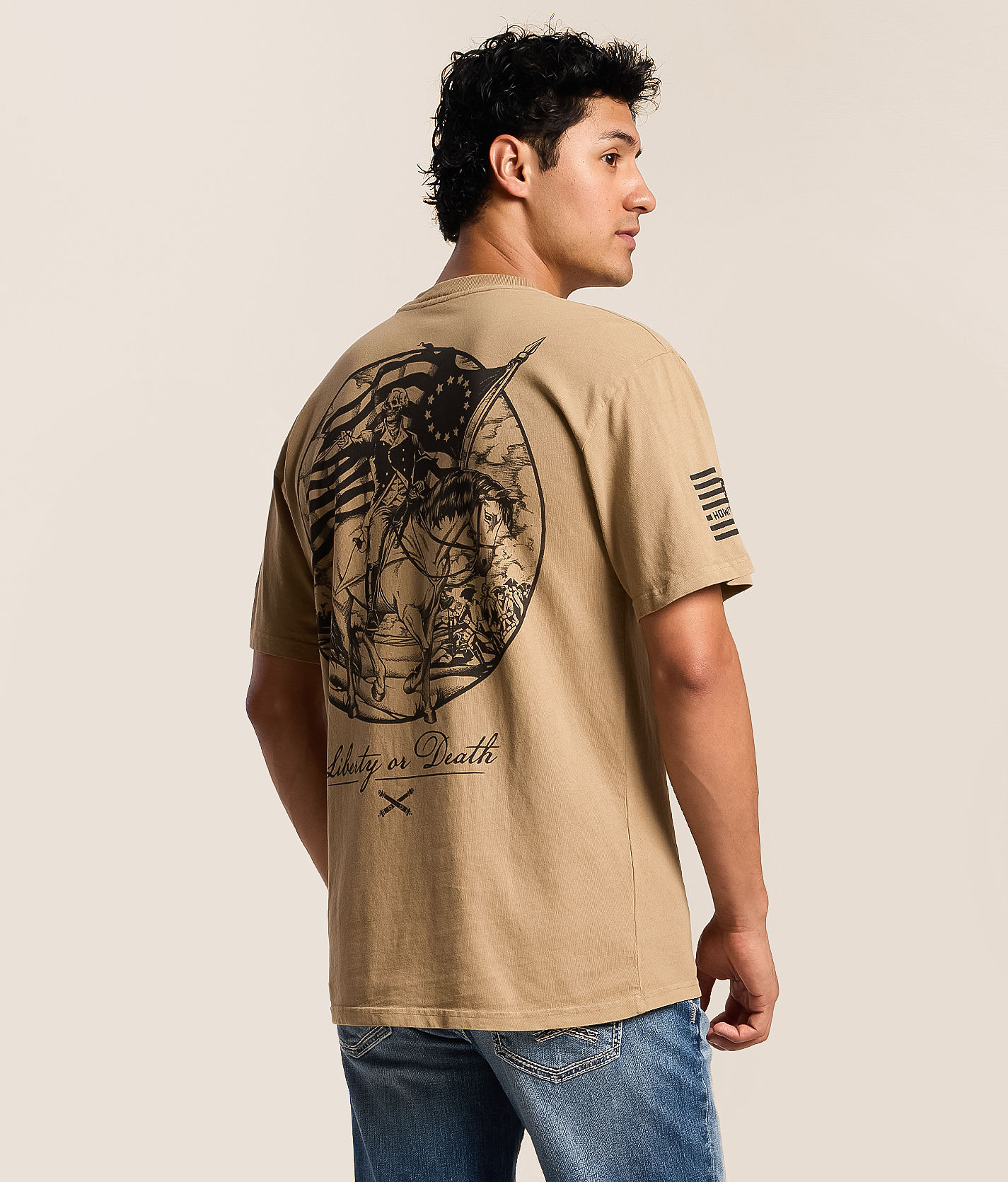 Howitzer Liberty George T-Shirt - Men's Graphic T-Shirts in Fallen