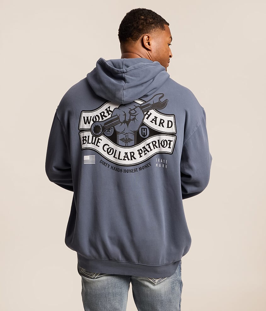 Blue Collar Torqued Hooded Sweatshirt