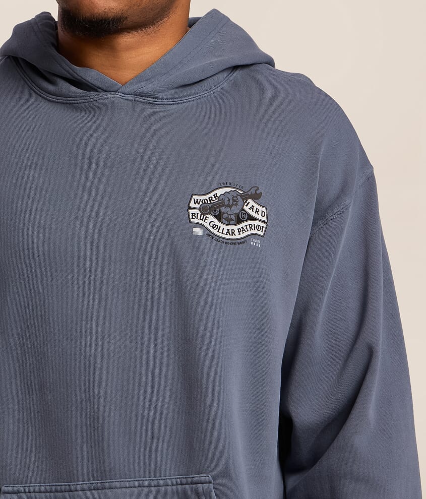 Blue Collar Torqued Hooded Sweatshirt