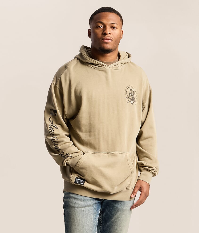 Blue Collar Hard Work Hooded Sweatshirt