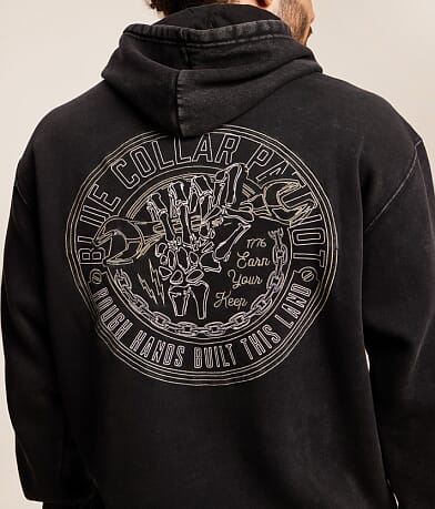 Blue Collar Rough Hands Hooded Sweatshirt thumbnail 3