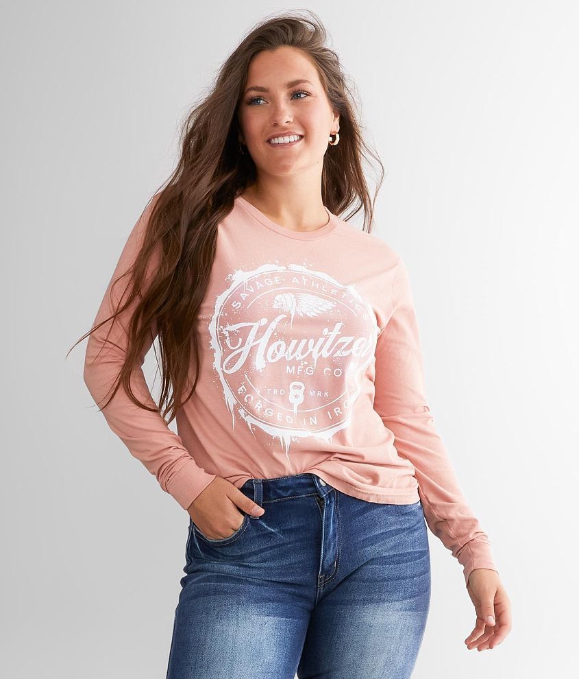 Howitzer Savage Athletics T-Shirt - Women's T-Shirts in Desert Pink ...