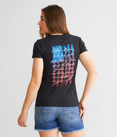 Howitzer Allegiance Flag T-Shirt back view