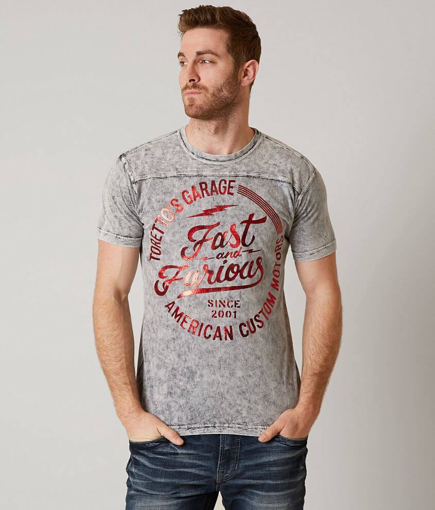 Affliction Fast & Furious Fast Garage T-Shirt front view