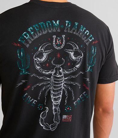 Freedom Ranch Scorpion T-Shirt back view