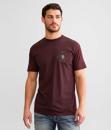 Freedom Ranch Orgullo Nacional T-Shirt - Men's T-Shirts in Burgundy ...
