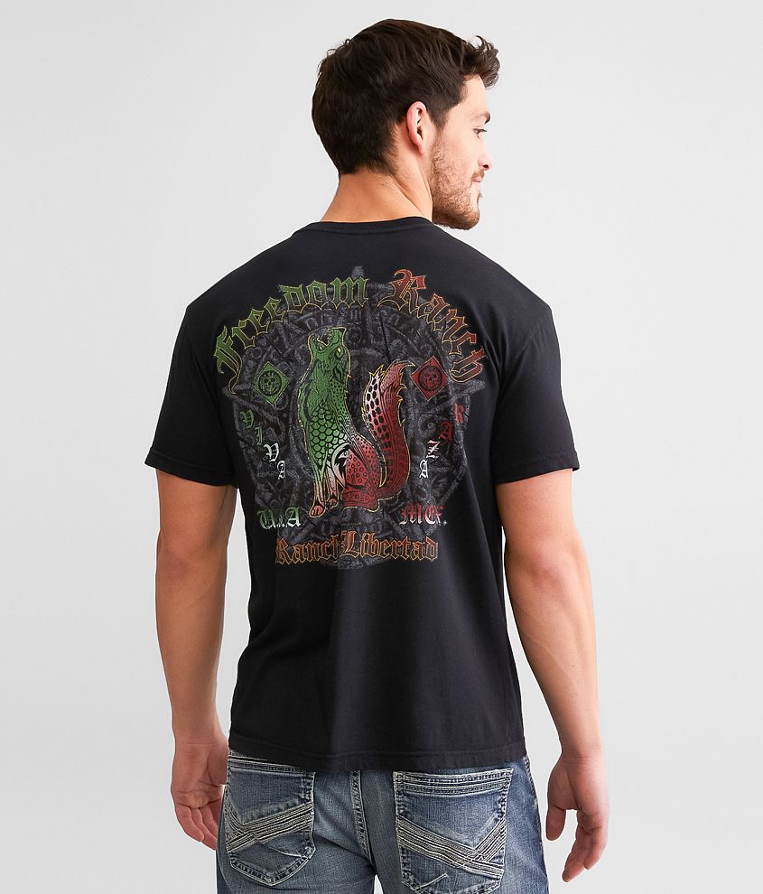 Freedom Ranch Lobo T-Shirt - Men's T-Shirts in Black | Buckle