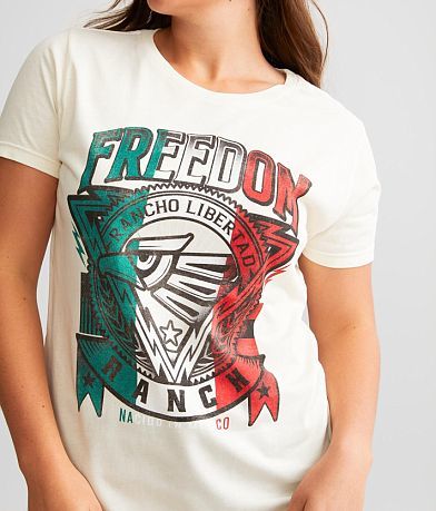 Freedom Ranch Freedom Banner T-Shirt - Women's T-Shirts in Lt Sand | Buckle