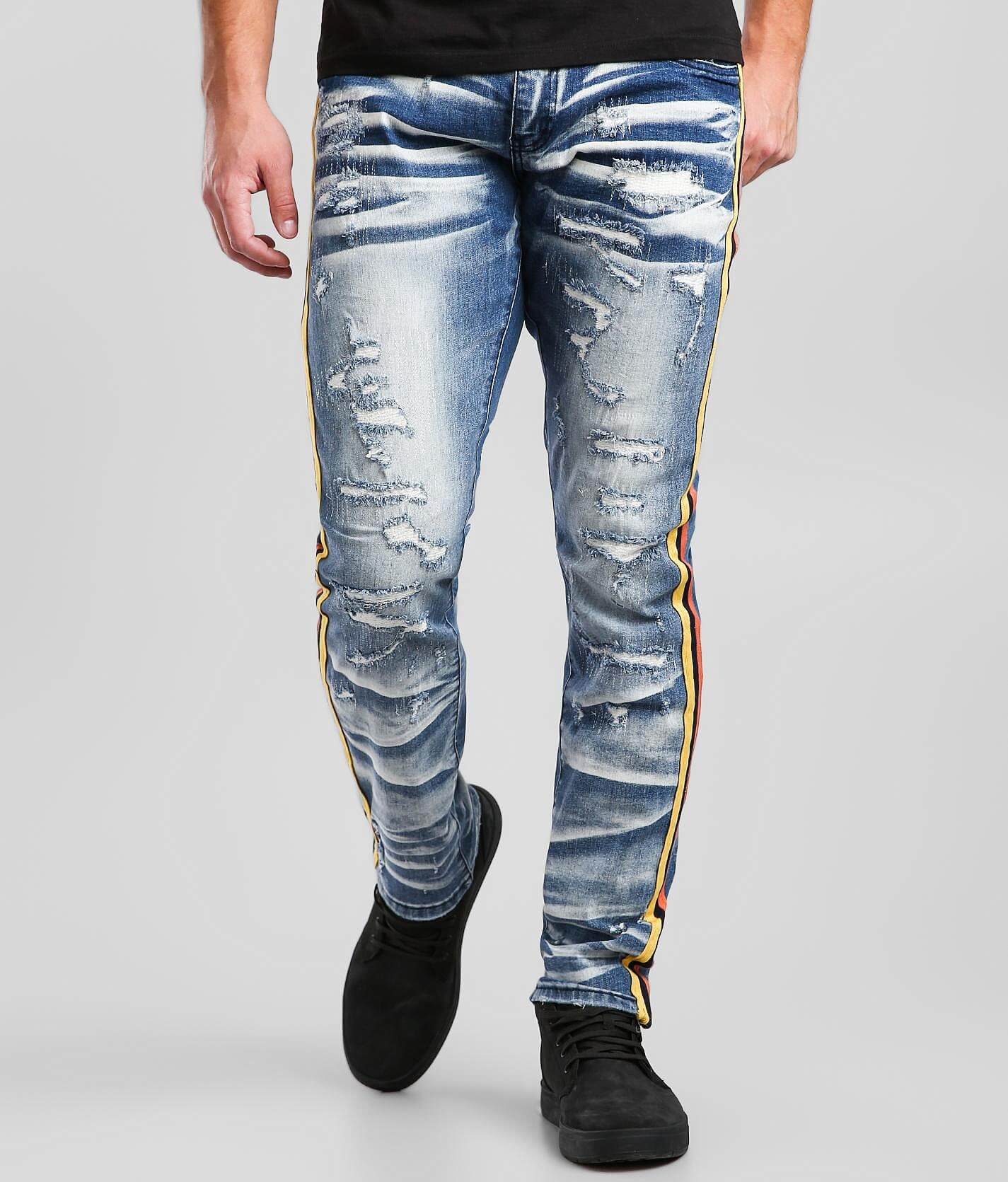 buckle skinny jeans mens