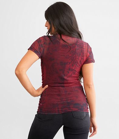 Sinful Izzy Mesh T-Shirt back view