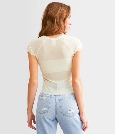 Sullen Sinful Rose Dagger Mesh T-Shirt back view