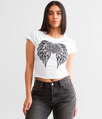 Sinful Betty Jane Cropped T-Shirt front view