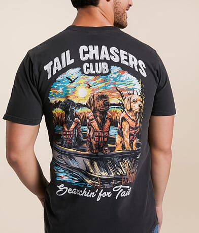 Tail Chasers Club Searching T-Shirt back view