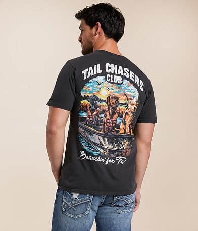 Tail Chasers Club Searching T-Shirt front view