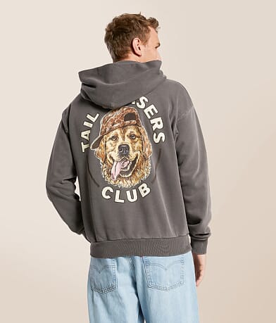 Tail Chasers Club Dog Hat Hooded Sweatshirt front view