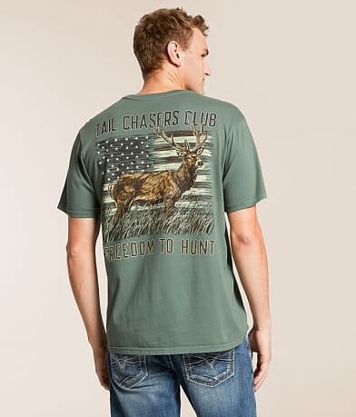 Tail Chasers Club Freedom To Hunt T-Shirt front view