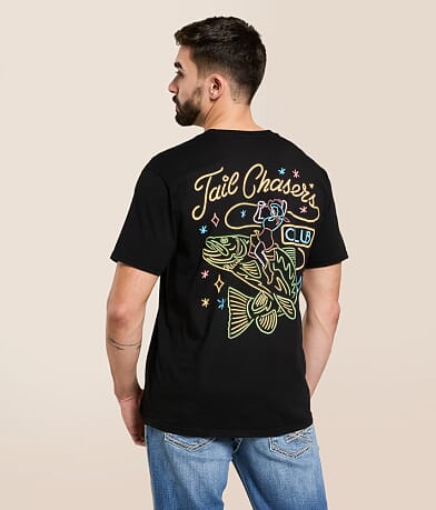 Tail Chasers Club Neon Cowgirl T-Shirt front view