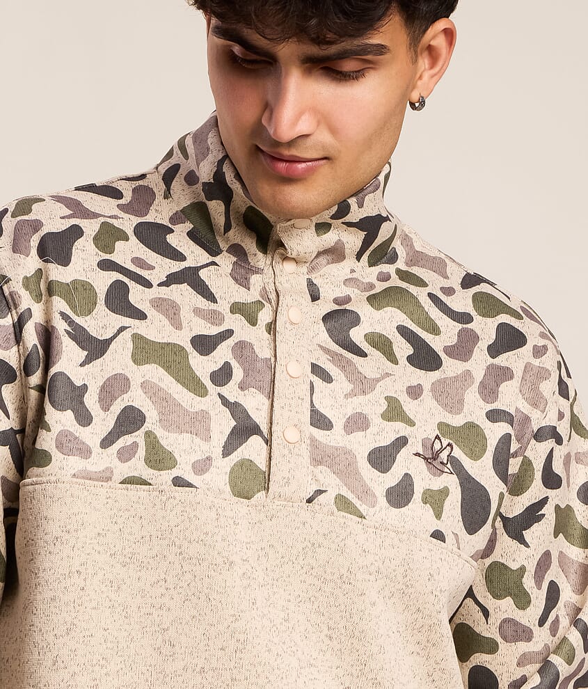 Camo Quarter Snap Pullover