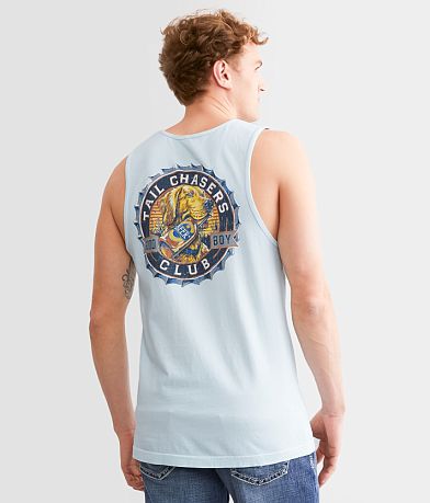 Tail Chasers Club Bottle Cap Tank Top front view