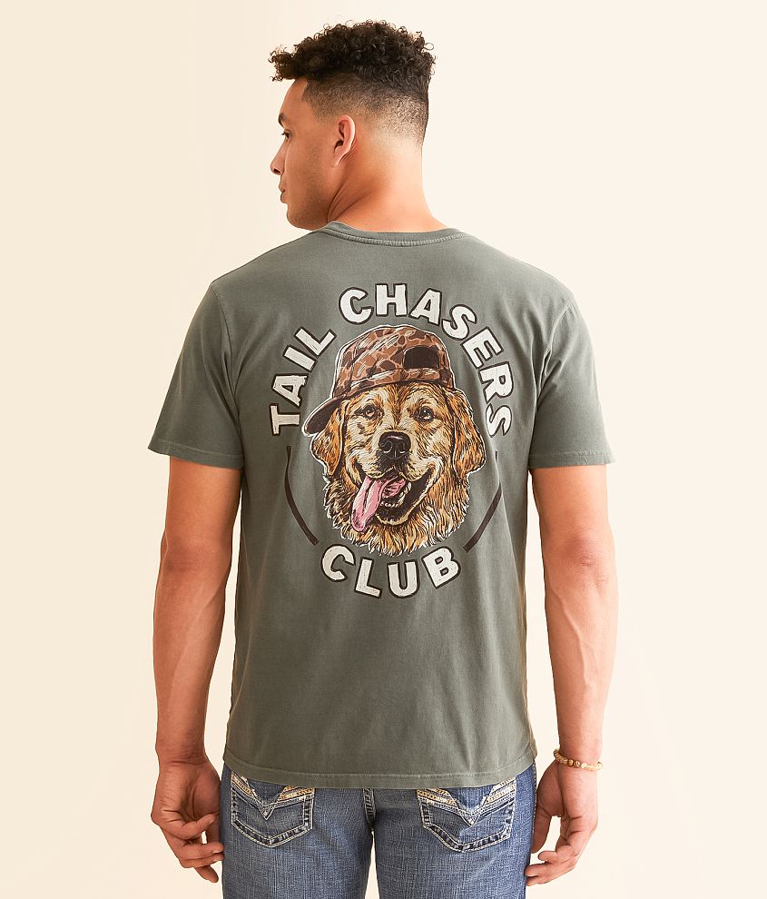 Tail Chasers Club Dog Hat T-Shirt front view