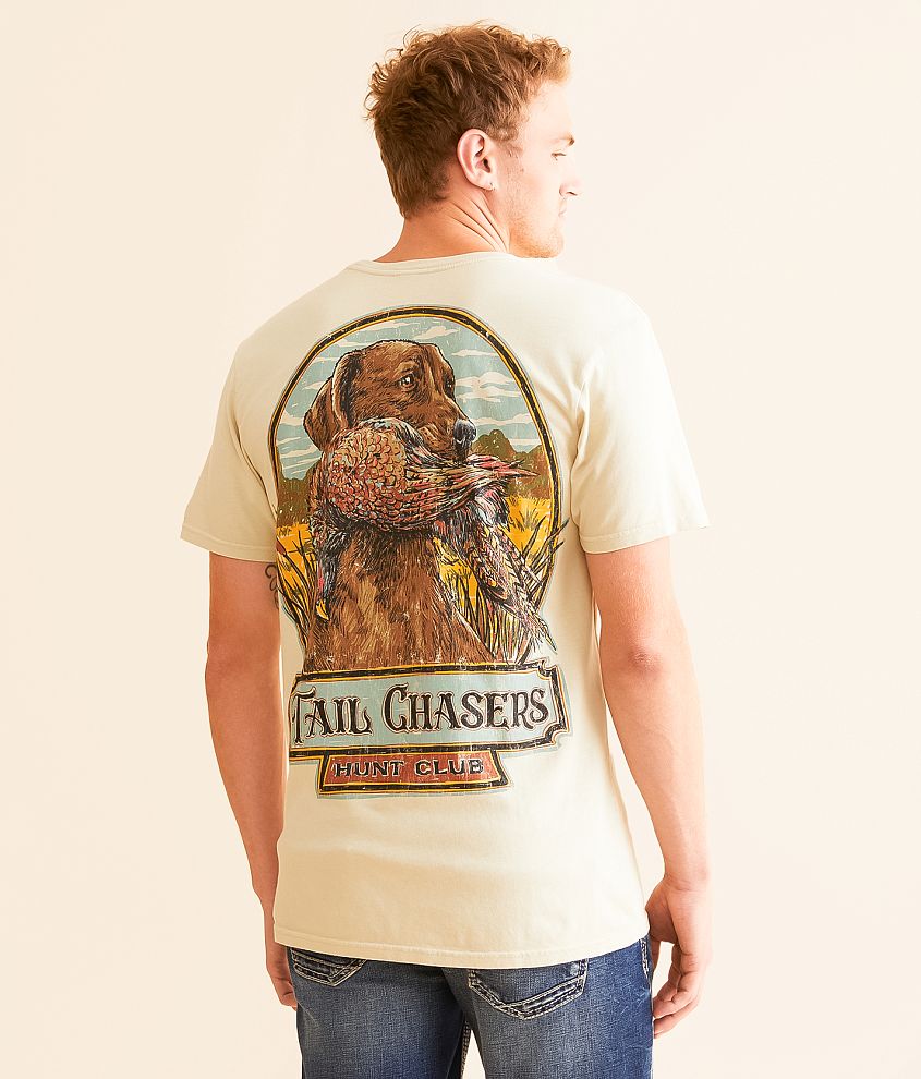 Tail Chasers Club Dog & Pheseant T-Shirt front view