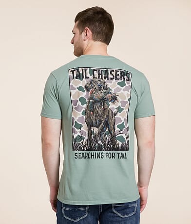 Tail Chasers Club Searching T-Shirt front view