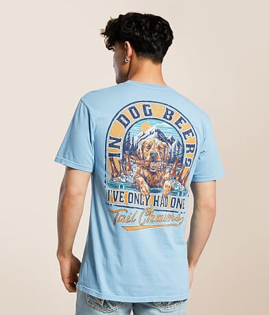 Tail Chasers Club In Dog Beers T-Shirt front view