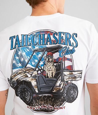 Tail Chasers Club UTV Dog T-Shirt back view