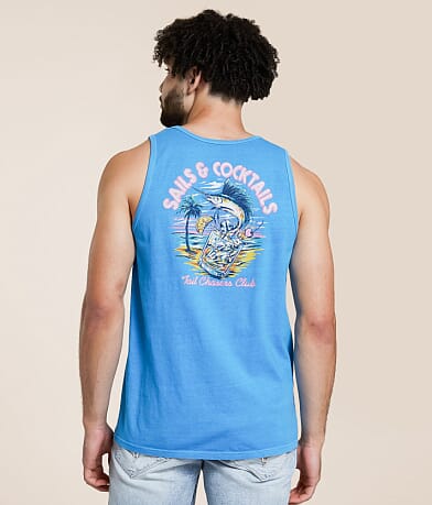 Tail Chasers Club Sailfish Tank Top back view