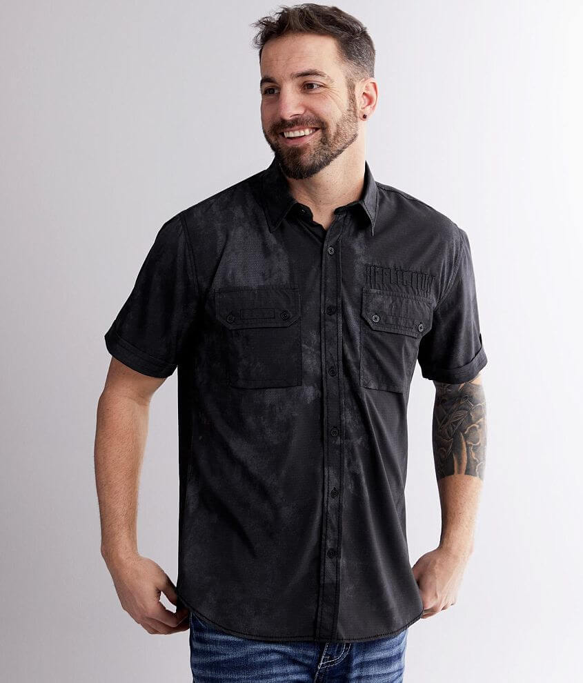 Affliction Ritual Stretch Shirt - Men's Shirts in Black | Buckle