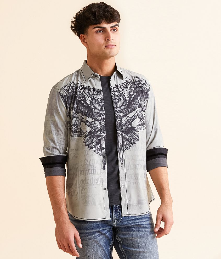 Affliction Harbinger Stretch Shirt front view