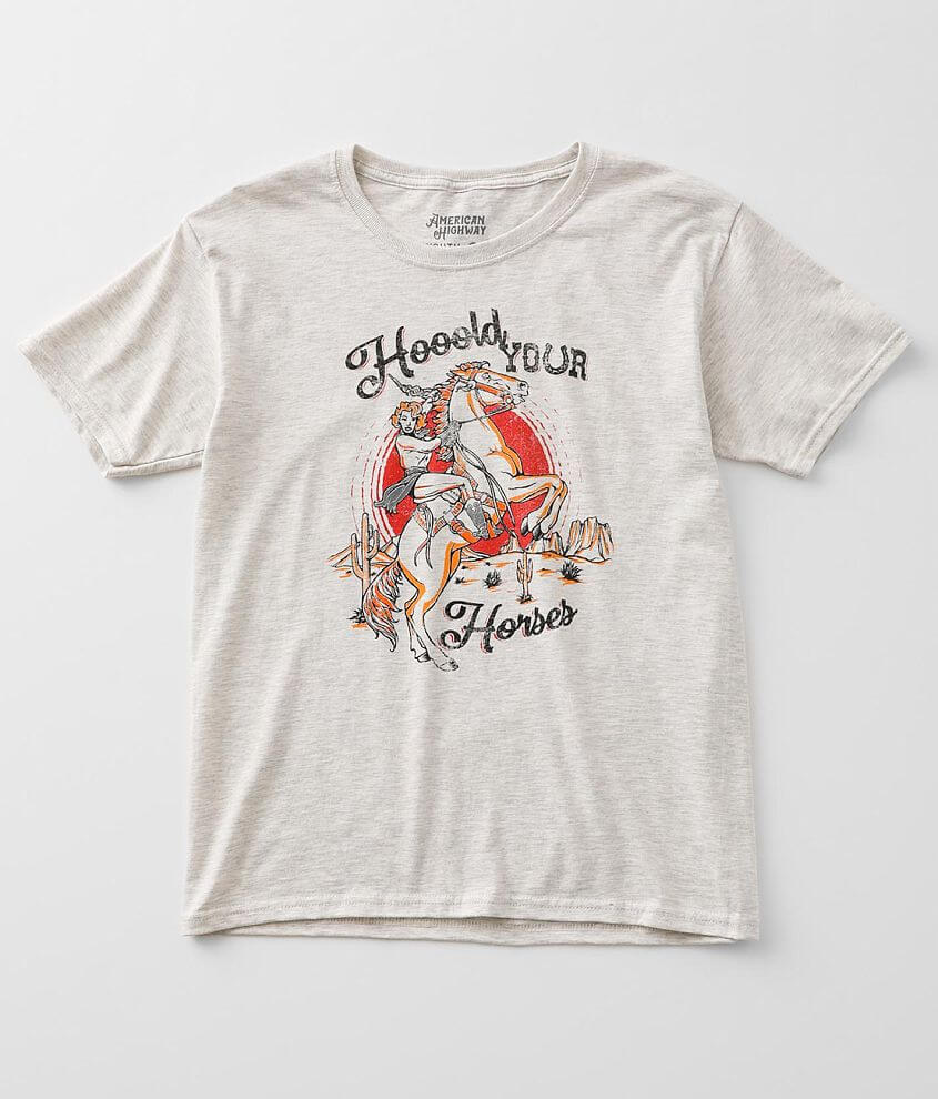 Girls - American Highway Hold Your Horses T-Shirt front view