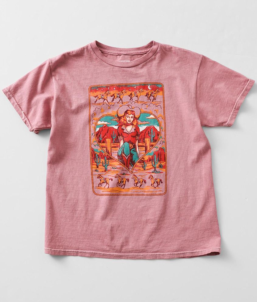 Girls - American Highway Western Girl T-Shirt front view