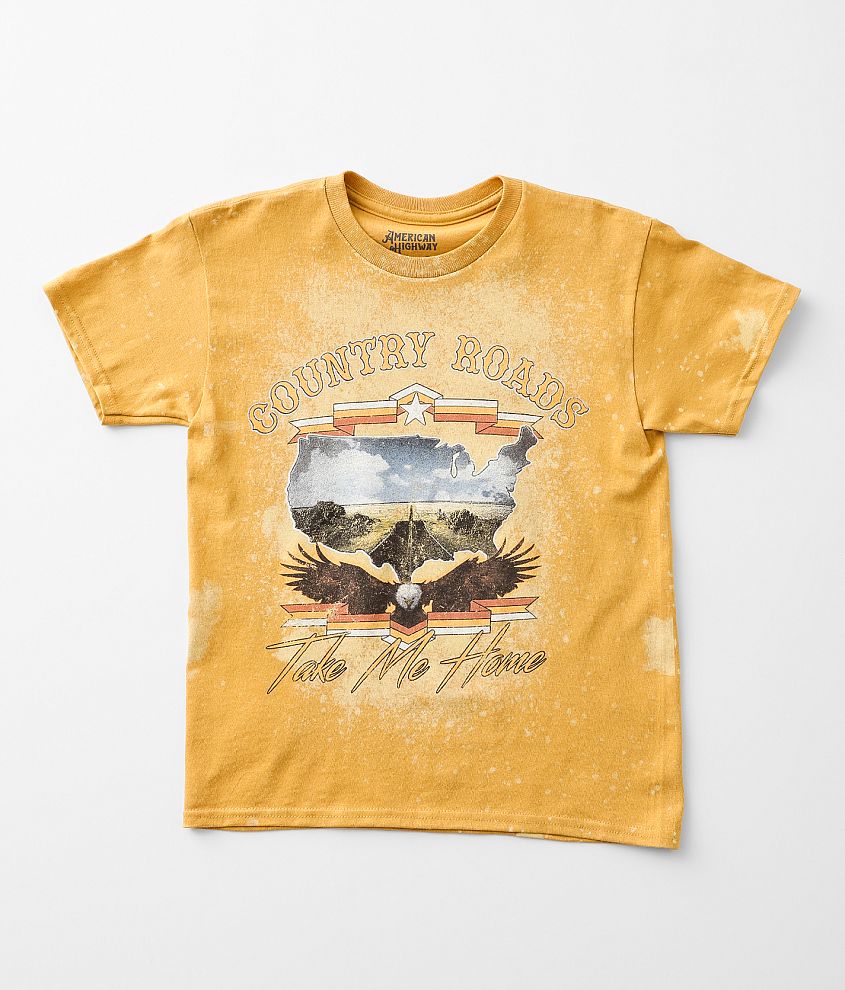 Girls - American Highway Country Roads T-Shirt front view
