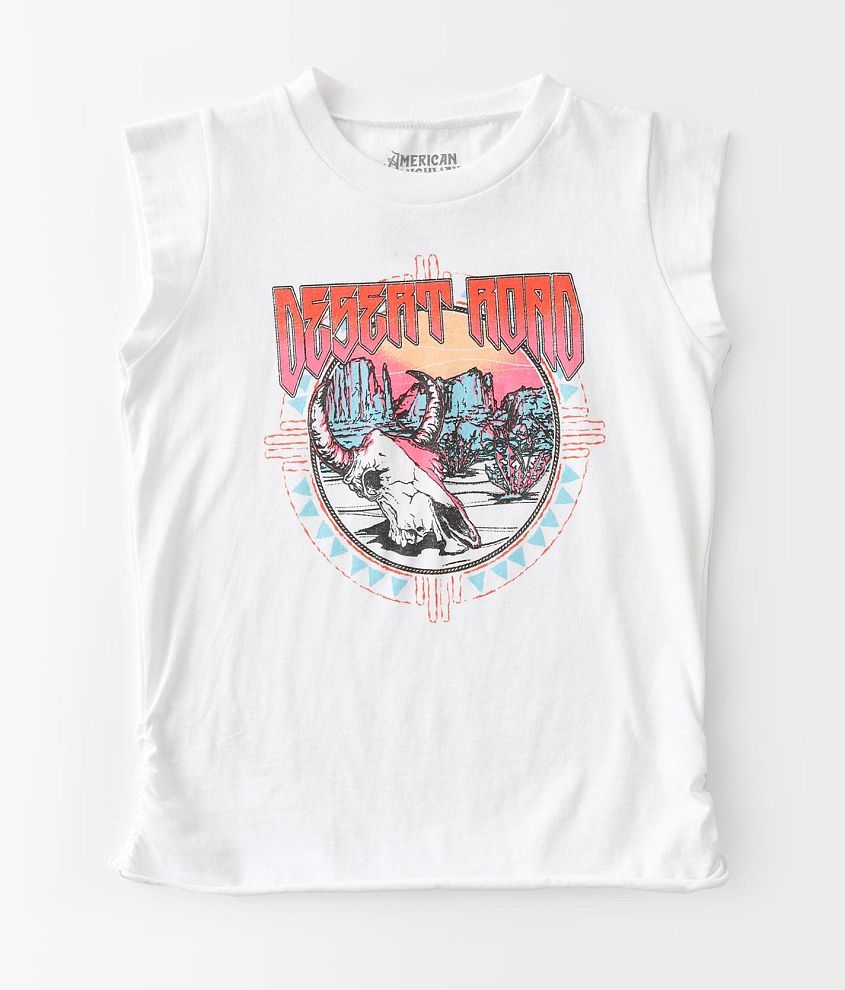 Girls - American Highway Desert Road Muscle Tank Top front view