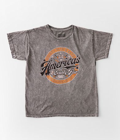 Girls - American Highway Turquoise Sunset T-Shirt - Girl's T