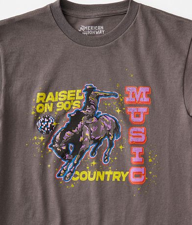 American Highway Girls - Raised On 90&apos;s Country T-Shirt misc detail 1 view