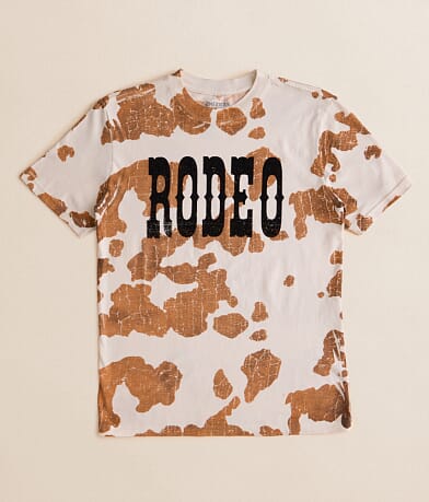 American Highway Girls - Rodeo Rhinestone Oversized T-Shirt front view