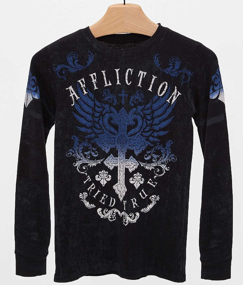 Boys - Affliction Encounter Thermal Shirt front view