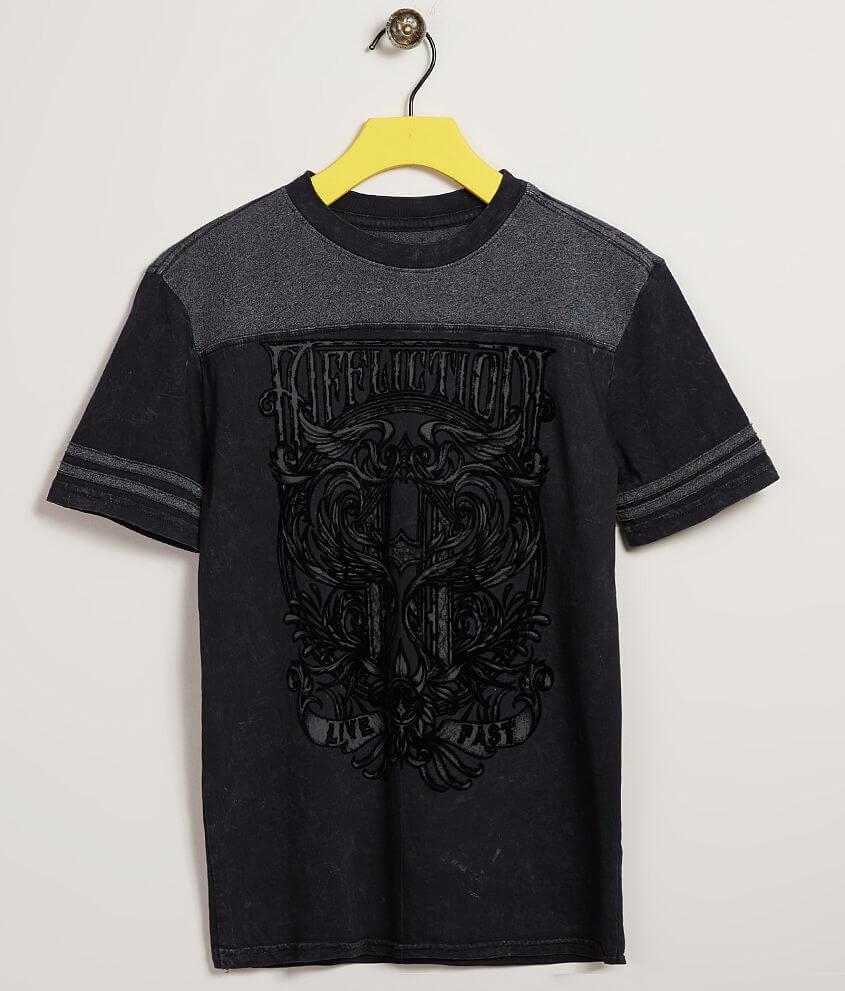 Boys - Affliction Hypothesis T-Shirt - Boy's T-Shirts in Black Lava ...