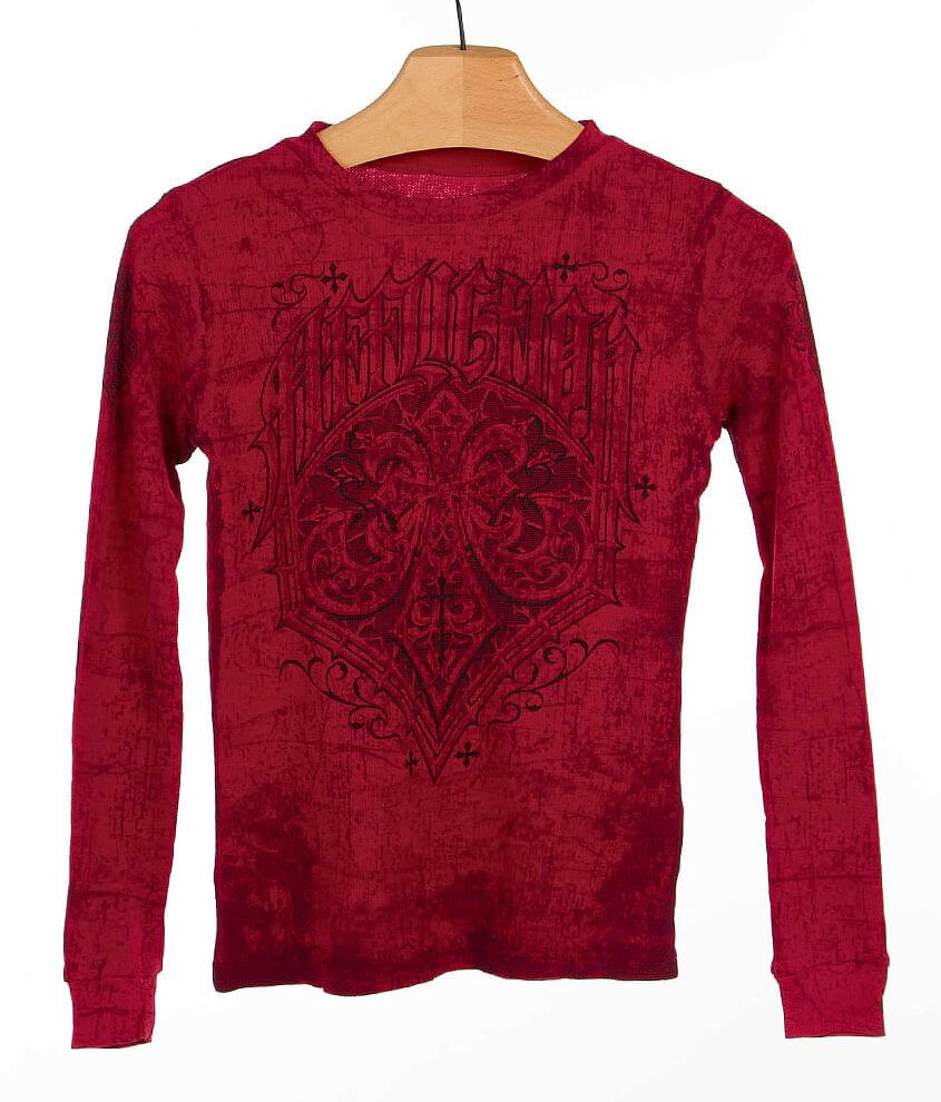 Boys - Affliction Thermal Shirt front view