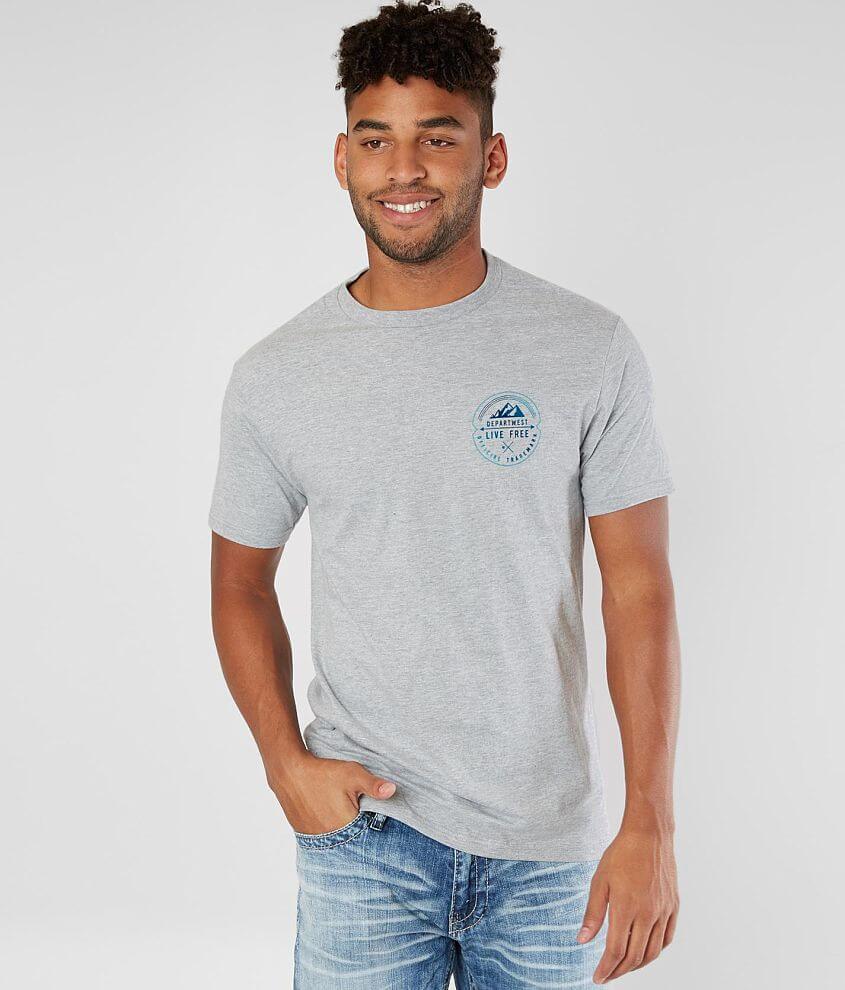 Departwest Live Free T-Shirt - Men's T-Shirts in Heather Grey | Buckle
