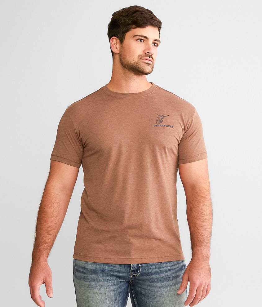 Departwest Cowpoke T-Shirt - Men's T-Shirts in Walnut Heather | Buckle