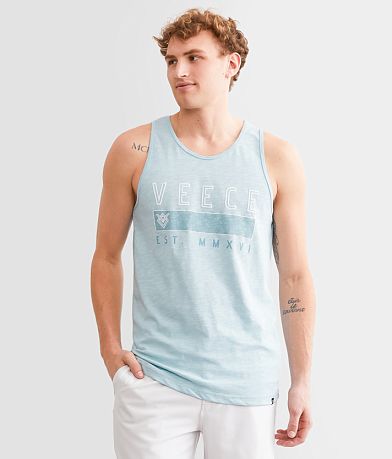 Brixton Crest Tank Top - Men's Tank Tops in Blue Haven