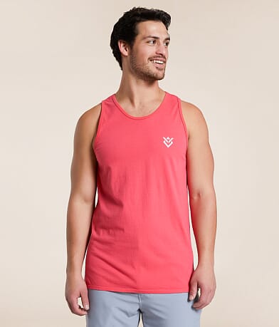 Veece Slant Screen Tank Top front view