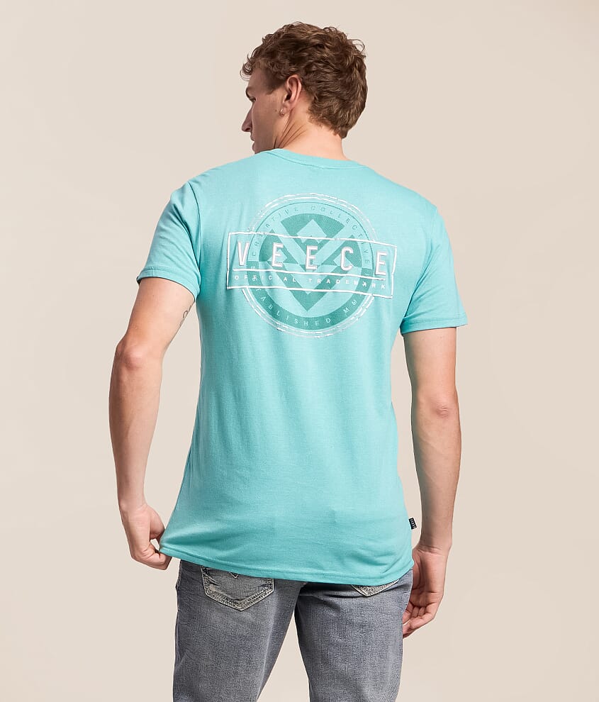 Veece Hazard T-Shirt - Men's Graphic T-Shirts in Teal White | Buckle