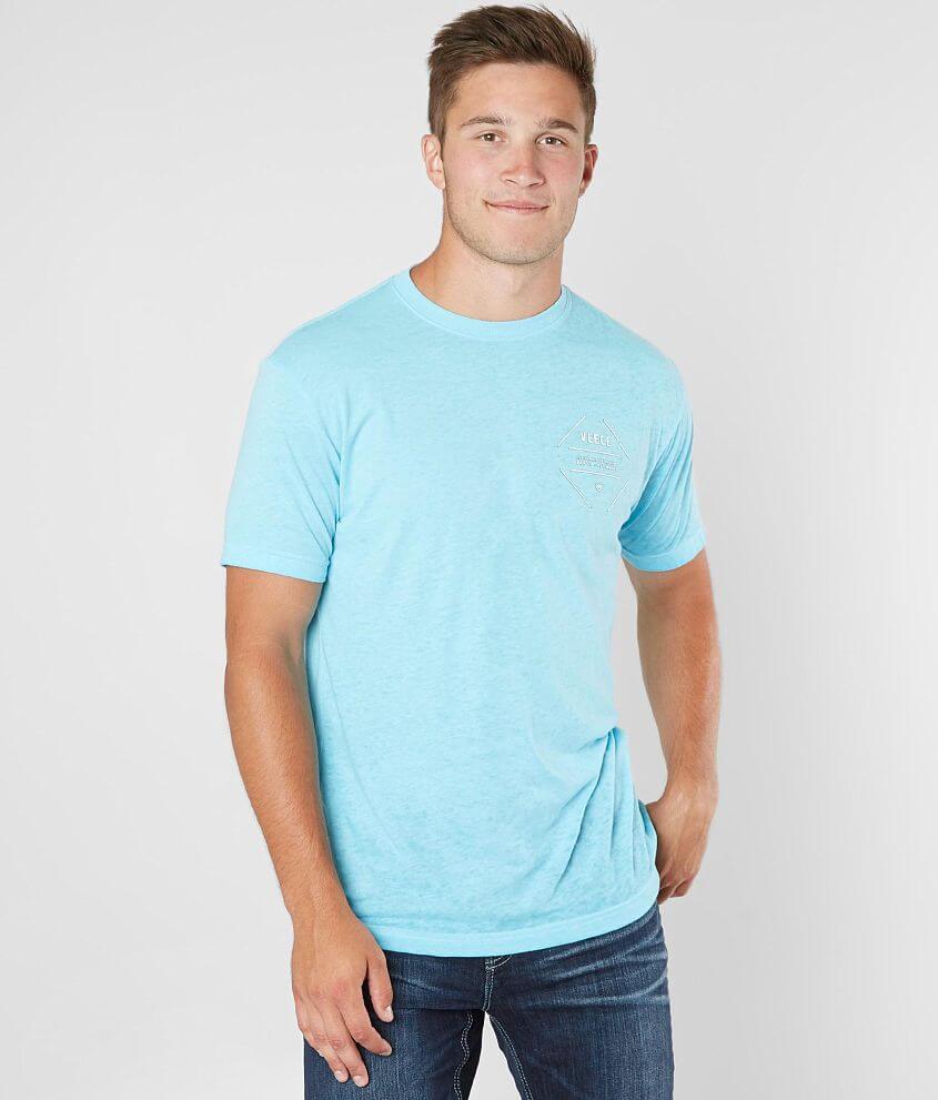 Veece Section Burnout T-Shirt - Men's T-Shirts in Light Aqua Burnout ...
