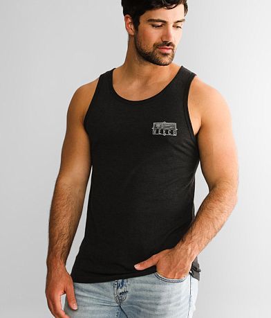 Veece Palms and Stars Tank Top front view